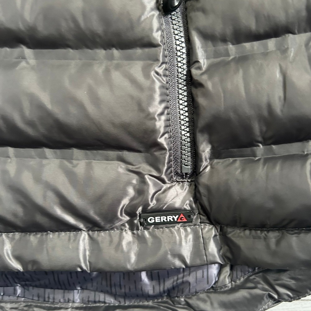 Gerry Puffer Vest Large Black Lightweight Quilted Zip Front Packable Outdoor‎ - Picture 2 of 9